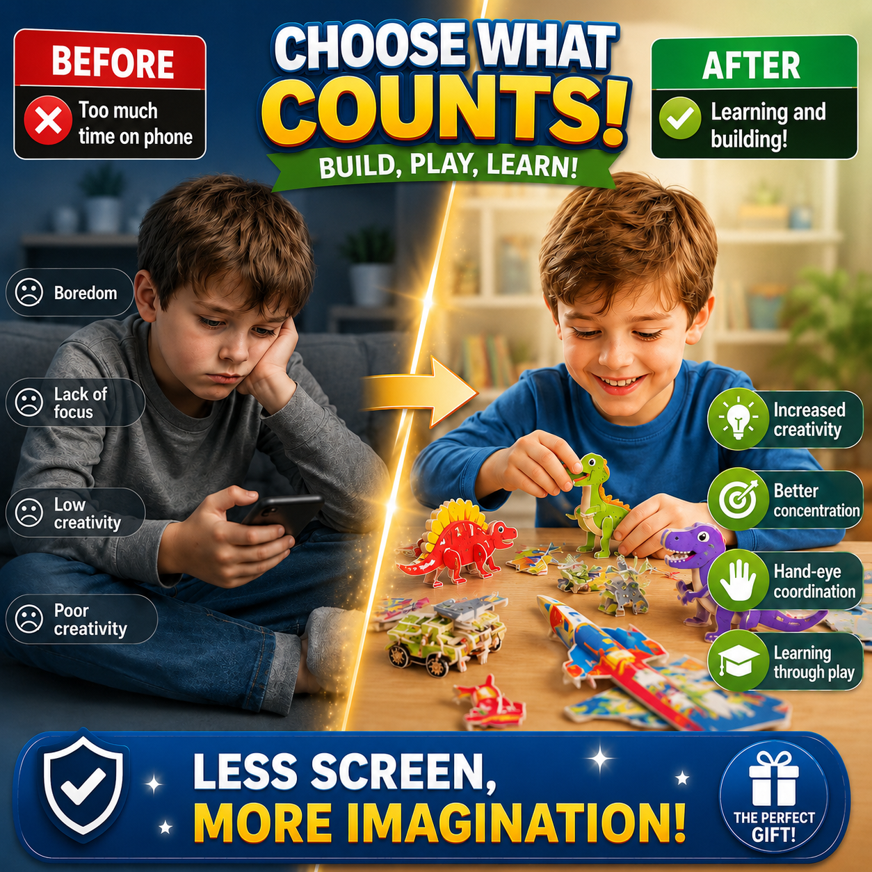 3D Educational Puzzle Toy