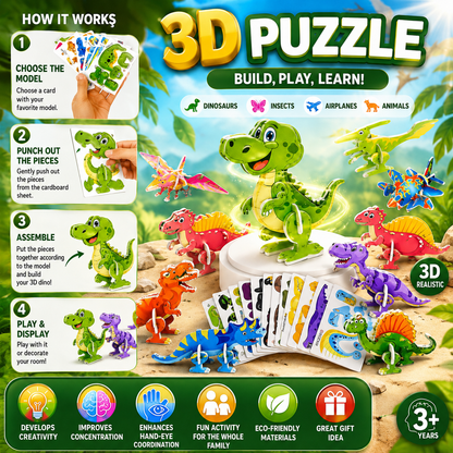 3D Educational Puzzle Toy