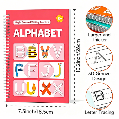 Kids Reusable Writing Workbook, Early Learning Gift