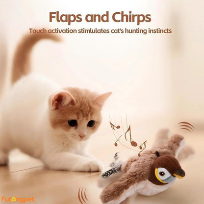 Interactive Chirping & Flapping Toy for Pets