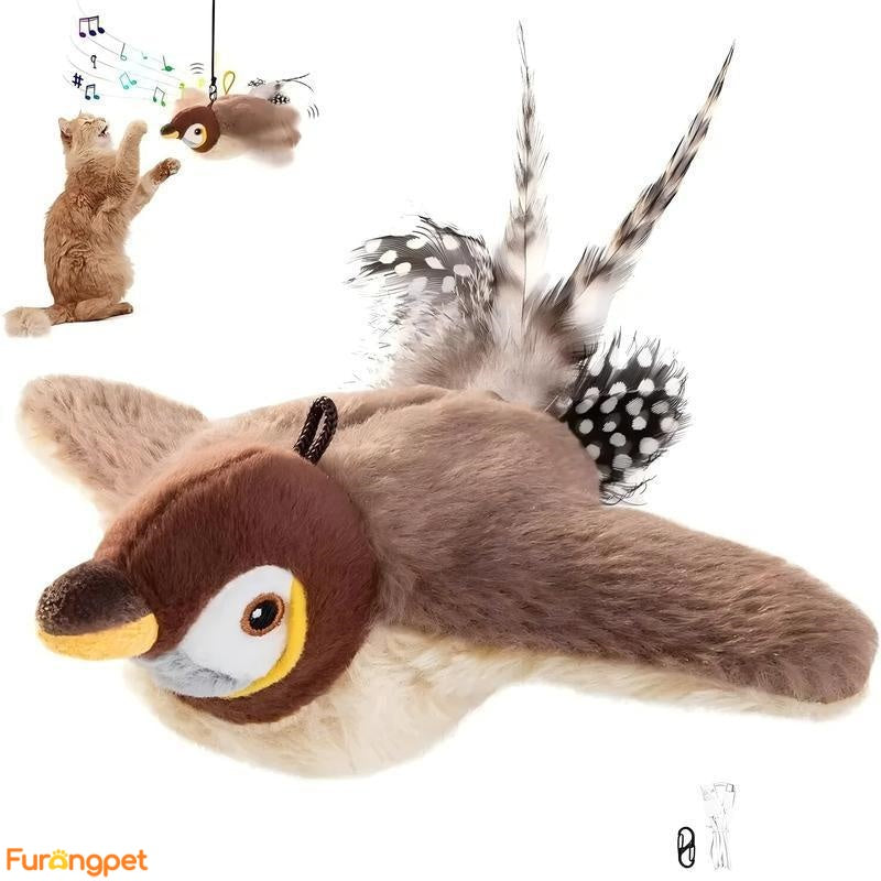 Interactive Chirping & Flapping Toy for Pets