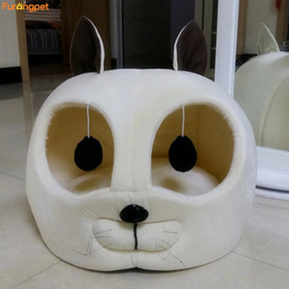 Deep Sleep Comfort Pet Bed - Anti-Anxiety Soft Plush Nest