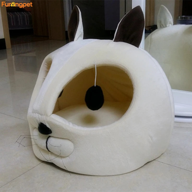 Deep Sleep Comfort Pet Bed - Anti-Anxiety Soft Plush Nest
