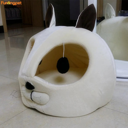 Deep Sleep Comfort Pet Bed - Anti-Anxiety Soft Plush Nest