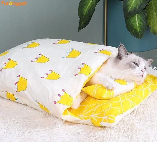 Removable Washable Pet Bed for Cats & Small Dogs