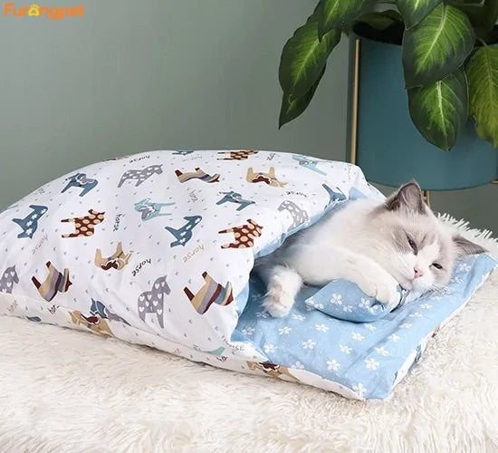 Removable Washable Pet Bed for Cats & Small Dogs