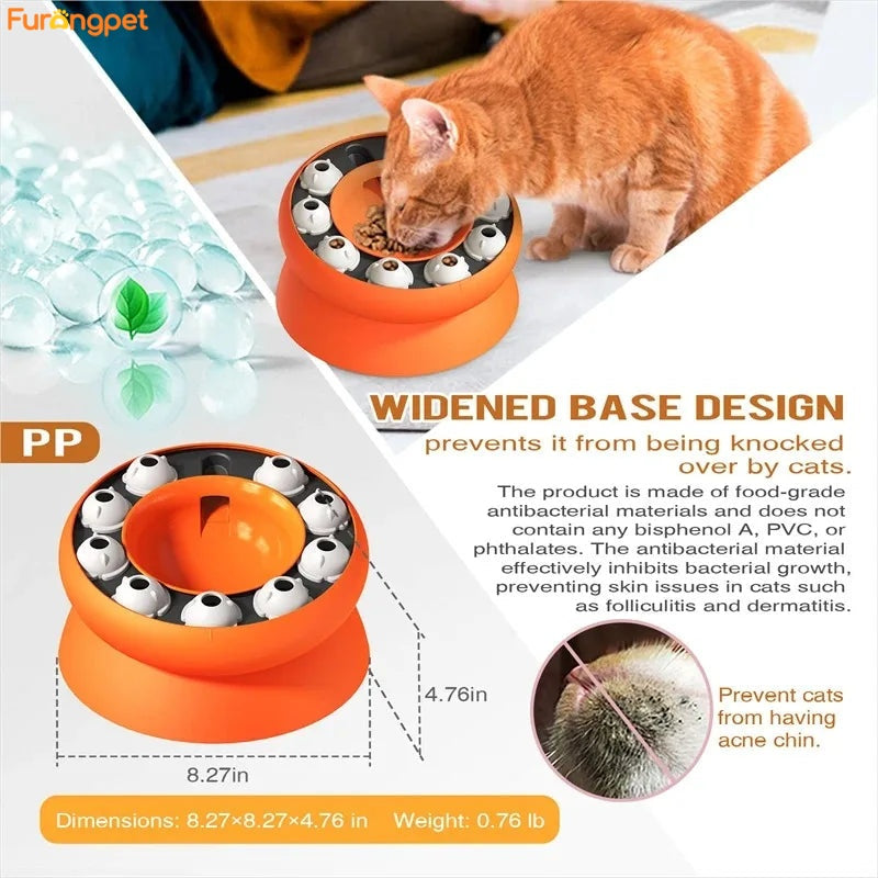 Cat Puzzle Slow Feeder Bowl