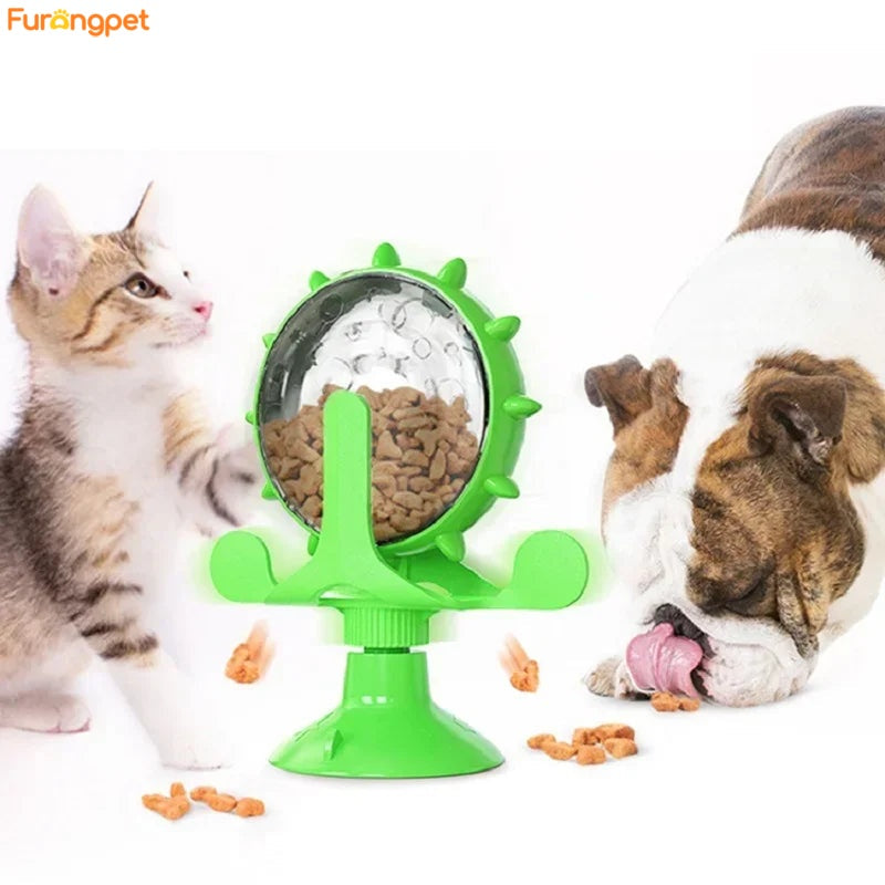 Interactive Treat Spinner – Puzzle Feeder Toy for Dogs & Cats
