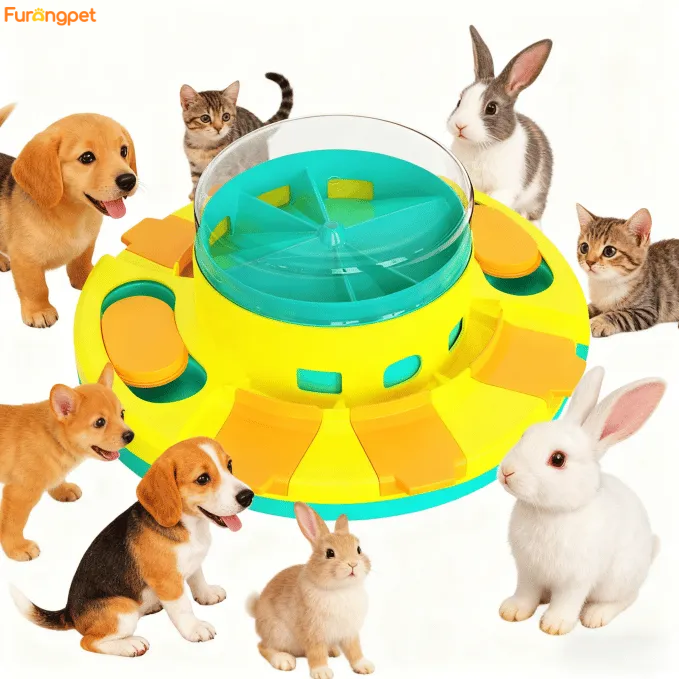 Furongpet🐶Interactive Slow Feeder Dog Bowl – 2-in-1 Puzzle Feeding Bowl for Mental Stimulation