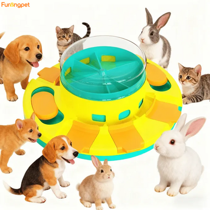 Furongpet🐶Interactive Slow Feeder Dog Bowl – 2-in-1 Puzzle Feeding Bowl for Mental Stimulation