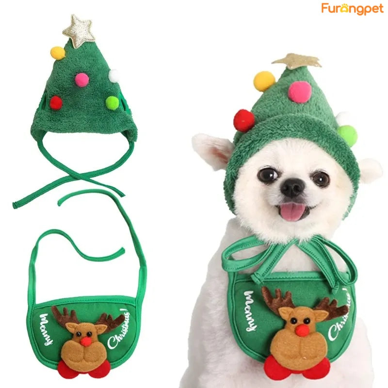 Adorable Christmas Tree Pom-Pom Hat