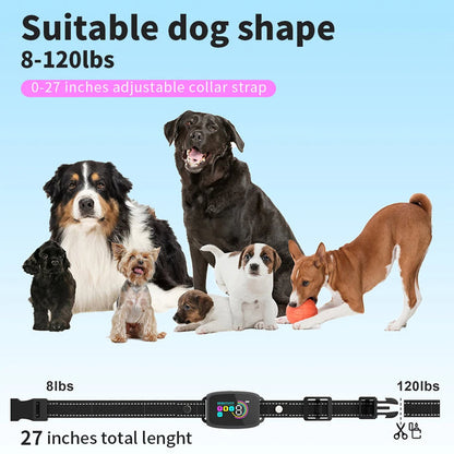 Rechargeable Smart Dog Bark Collar – Adjustable Anti-Bark Training for All Sizes