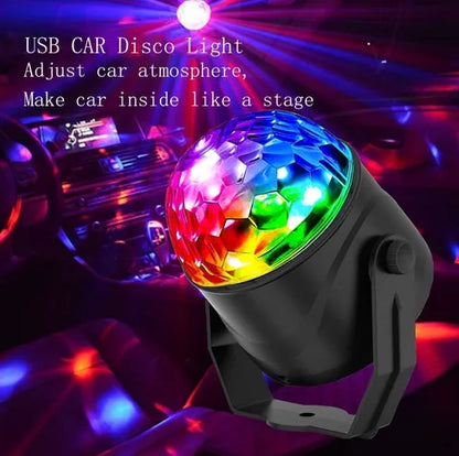 Ultra Low 1W Power Rotating LED Disco Ball with RGB Strobe Lighting Effect
