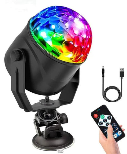 Ultra Low 1W Power Rotating LED Disco Ball with RGB Strobe Lighting Effect