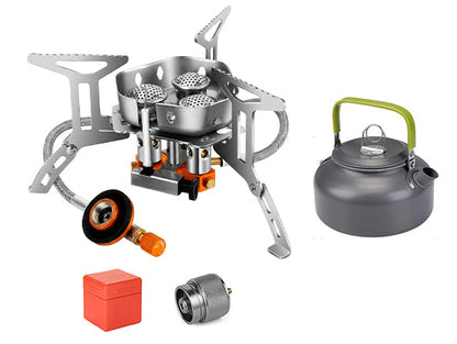 🔥Camping Gas Burner – 5800W, Piezo Ignition, Windproof