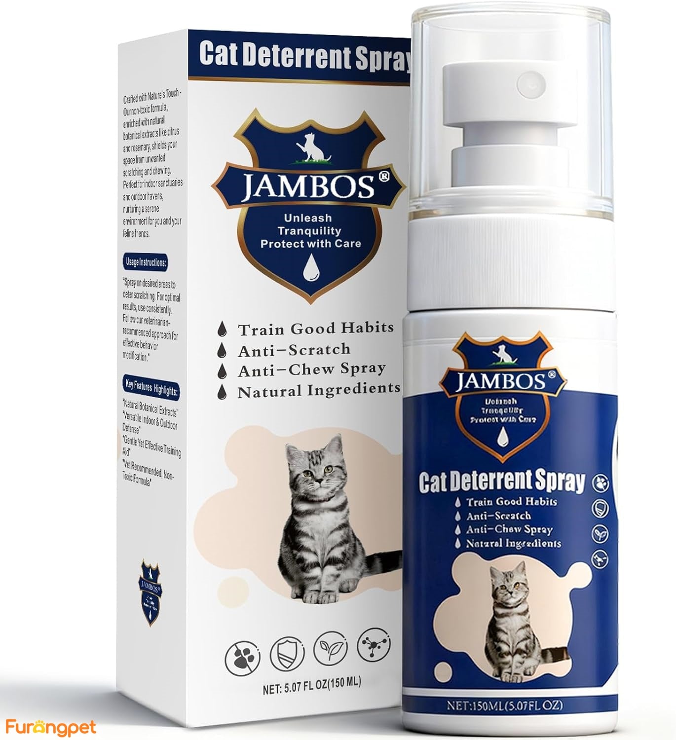 Furongpet™ Cat Training Spray – Stop Scratching, Protect Furniture