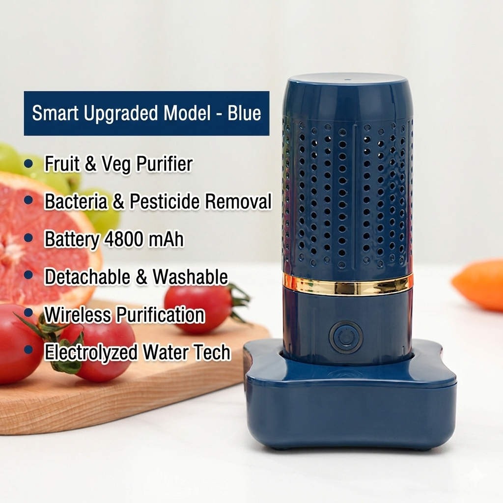 Deep Clean Fruits & Veggies | Rechargeable Food Purification Capsule