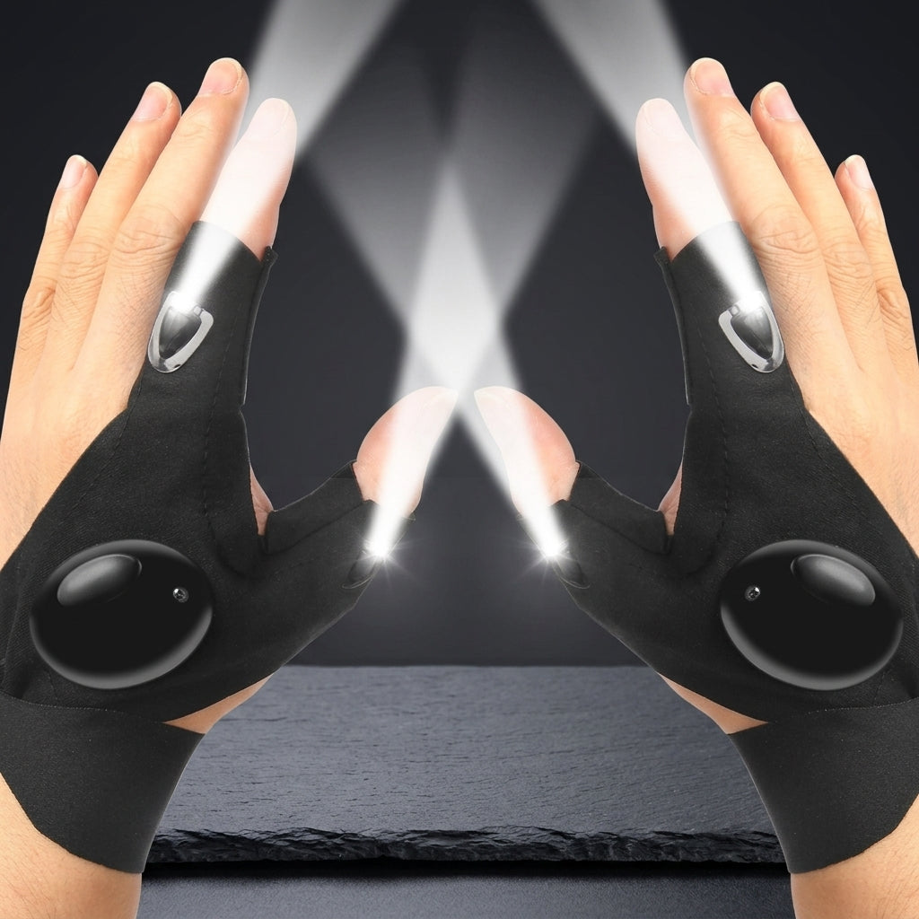Hands-Free LED Work Gloves