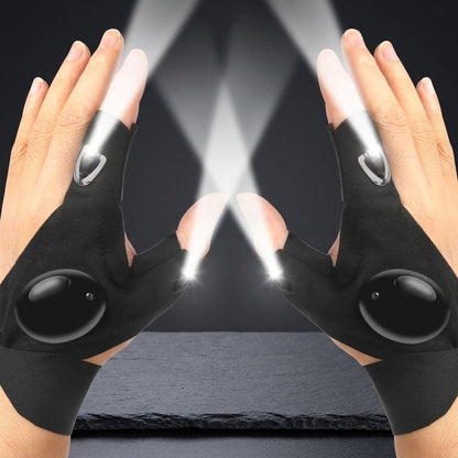 Hands-Free LED Work Gloves