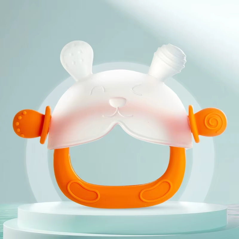Bunny Teether Mitten – Safe, Fun, and Soothing for Babies