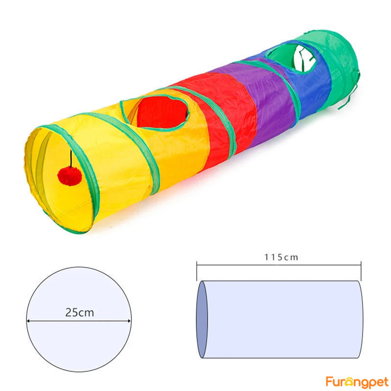 Cat Tunnel – Foldable Pet Play Tube for Indoor & Outdoor Fun