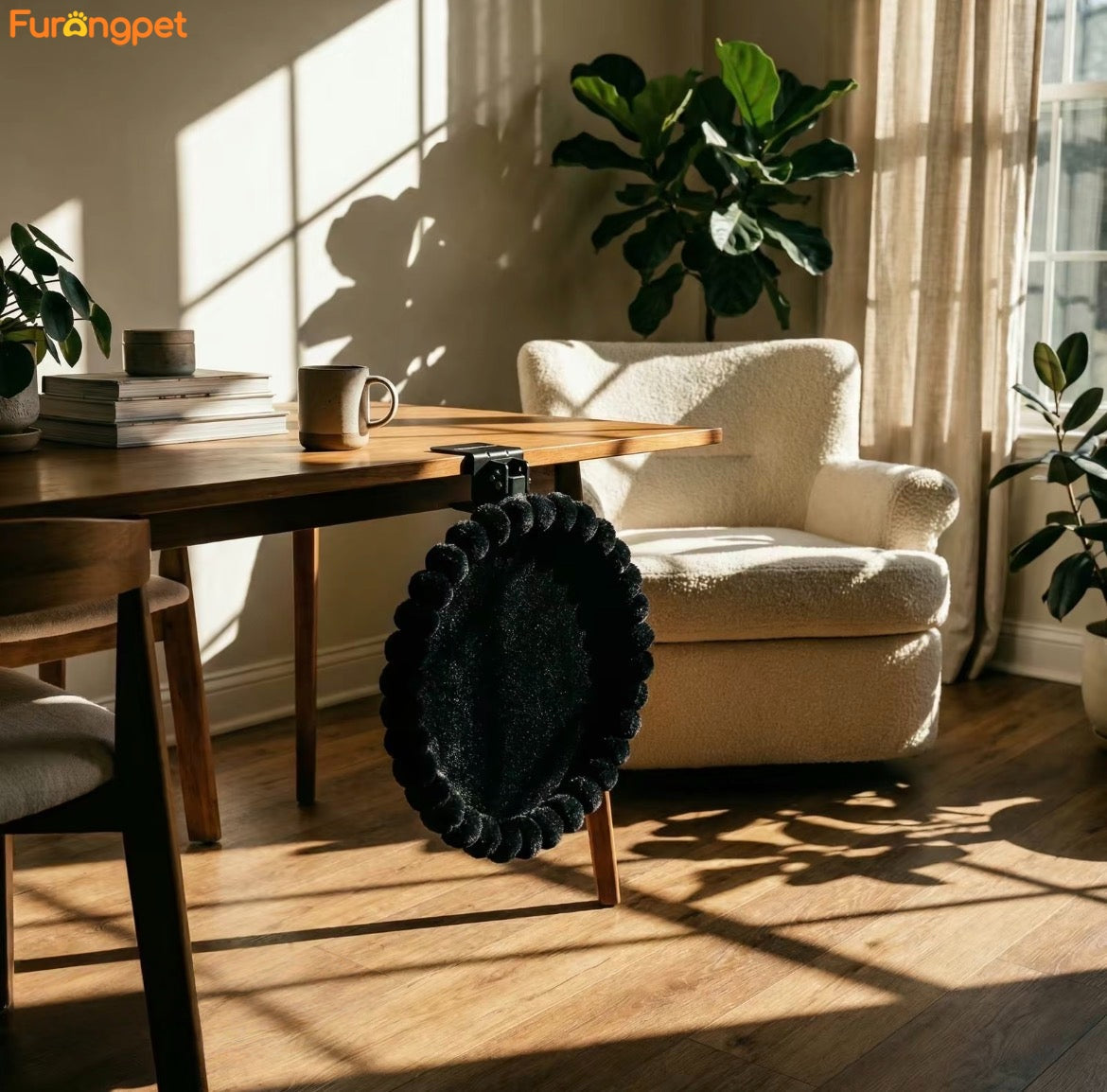 Furongpet™ Cozy Desk-Side Cat Nest