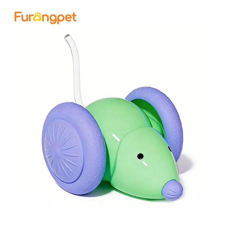 Interactive Electric Mouse Cat Toy with Obstacle Avoidance