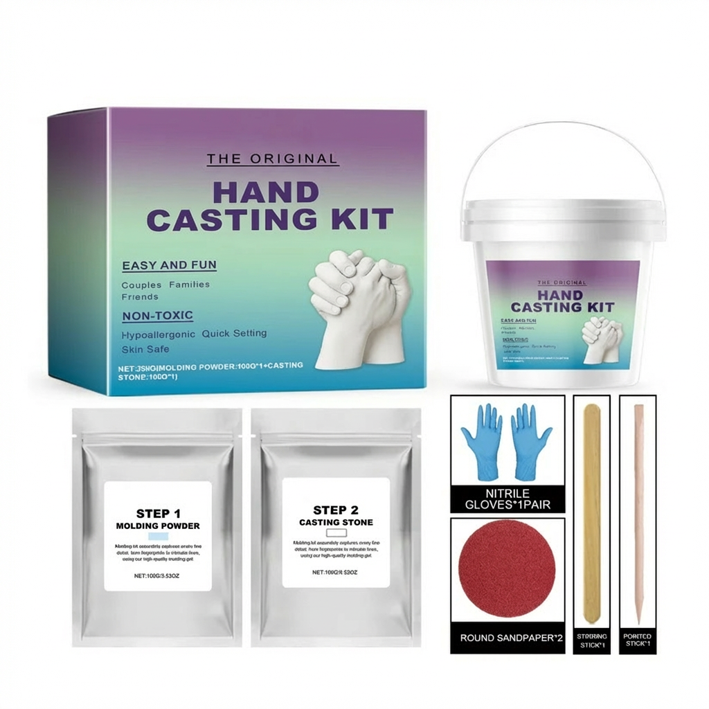 3D Hand Casting Kit for Families & Couples – Family Keepsake Set