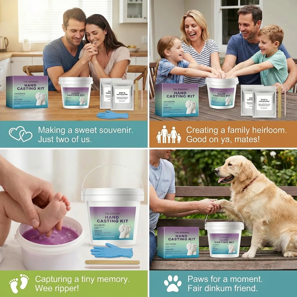 3D Hand Casting Kit for Families & Couples – Family Keepsake Set
