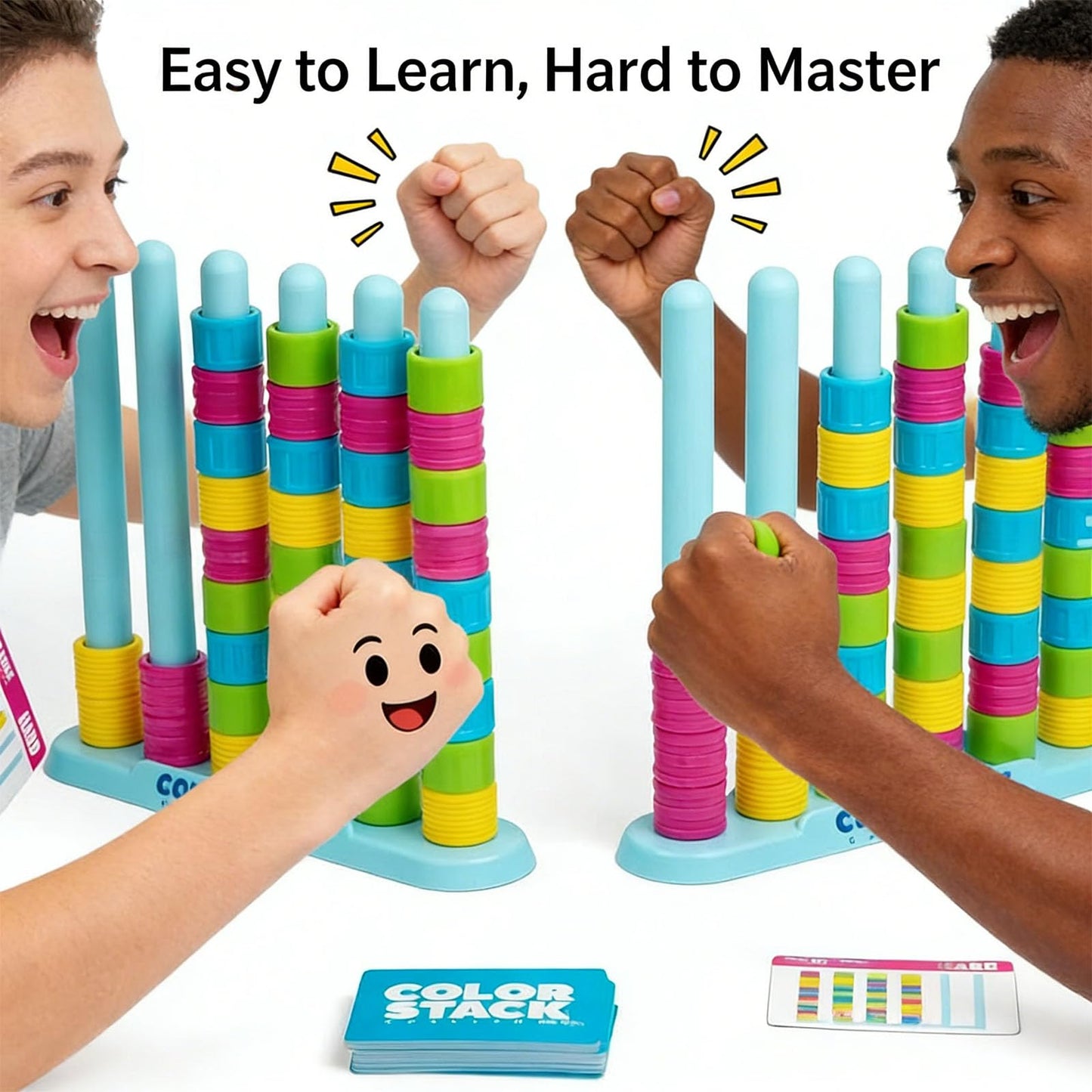 Color Matching Stacking Game — Educational Party Game Toy