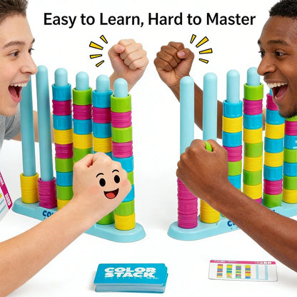 Color Matching Stacking Game — Educational Party Game Toy