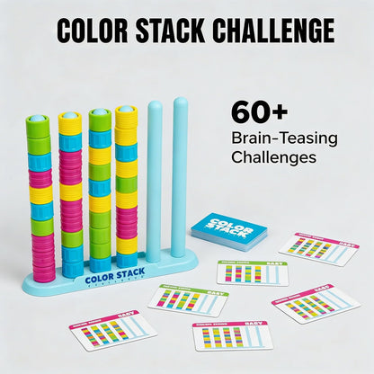 Color Matching Stacking Game — Educational Party Game Toy