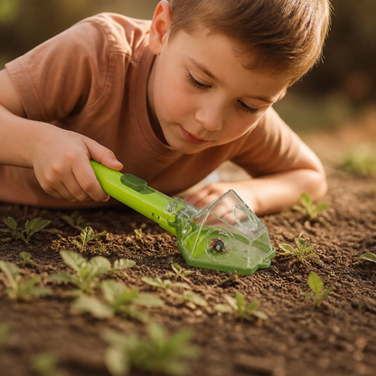 Outdoor Exploration Bug Catcher Featuring 6X Magnifier for Kids Insect Viewing