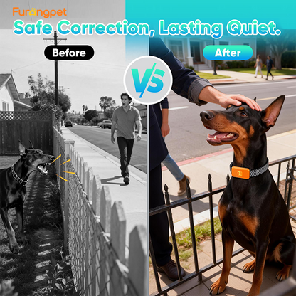 Furongpet™ Smart No Bark Collar for Dogs – Rechargeable Waterproof Bark Control