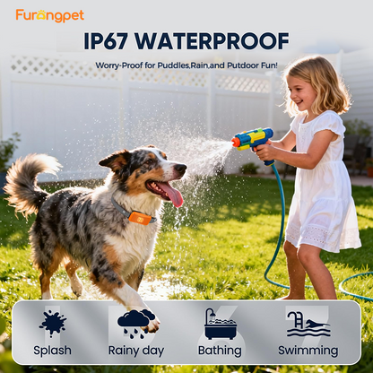 Furongpet™ Smart No Bark Collar for Dogs – Rechargeable Waterproof Bark Control