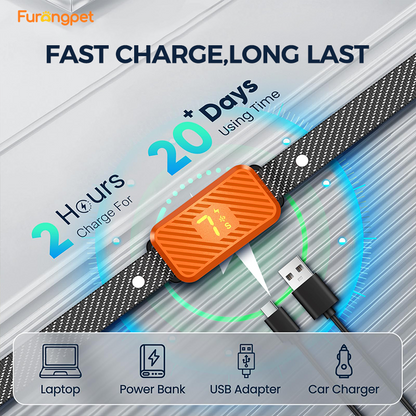 Furongpet™ Smart No Bark Collar for Dogs – Rechargeable Waterproof Bark Control