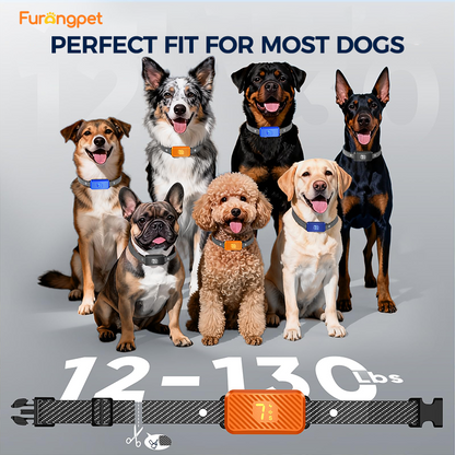 Furongpet™ Smart No Bark Collar for Dogs – Rechargeable Waterproof Bark Control