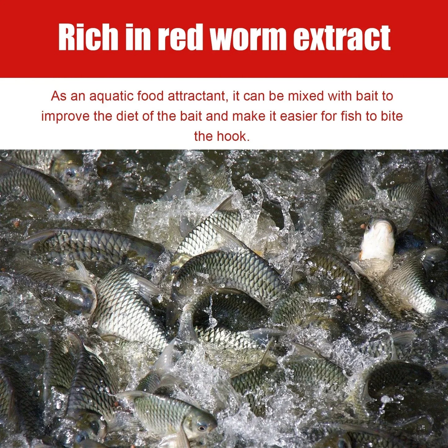 🎣Concentrated Red Worm Fishing Attractant – Draw More Fish, Faster Bites