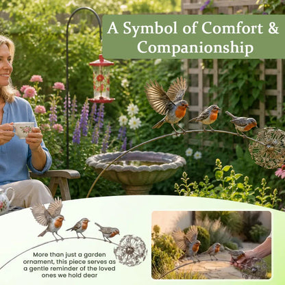 Robin Memorial Garden Stake – Loved Ones Are Near Garden Decor