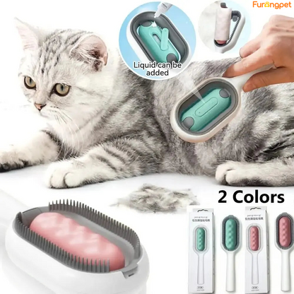 3-in-1 Pet Brush with Water Tank for Cats & Dogs