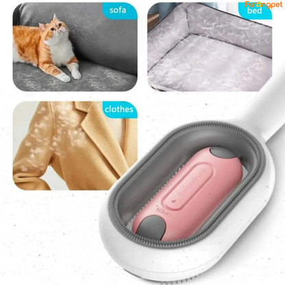 3-in-1 Pet Brush with Water Tank for Cats & Dogs