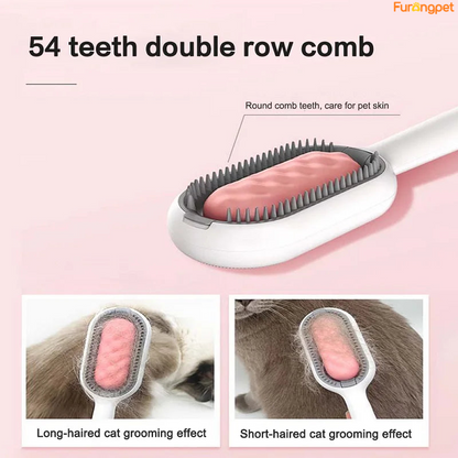3-in-1 Pet Brush with Water Tank for Cats & Dogs