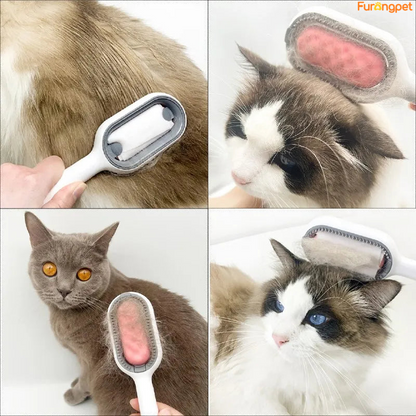 3-in-1 Pet Brush with Water Tank for Cats & Dogs