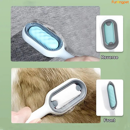 3-in-1 Pet Brush with Water Tank for Cats & Dogs