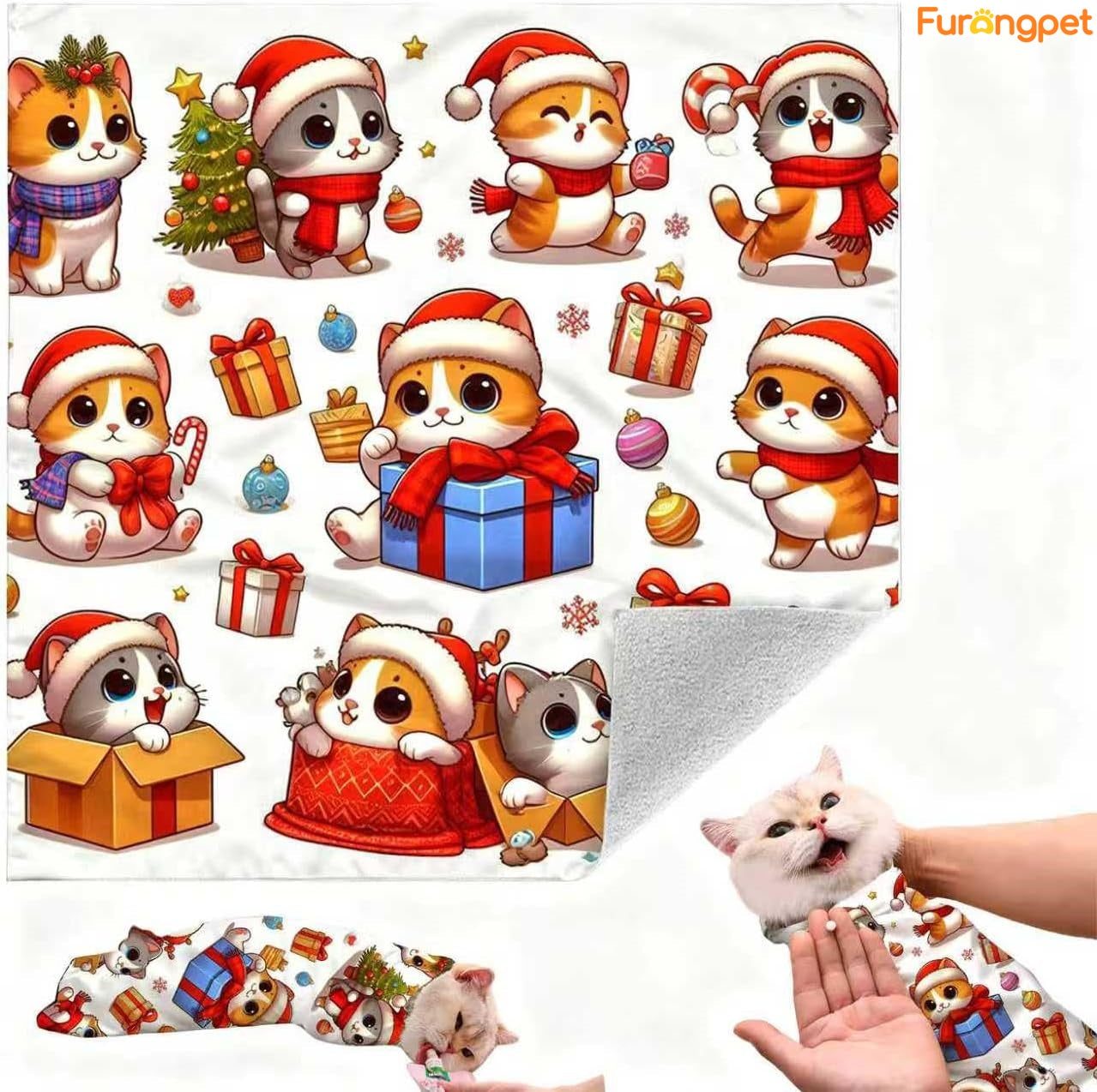 Cat Calming Grooming Wrap Blanket