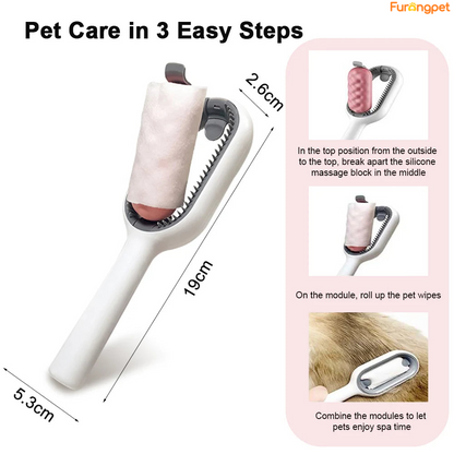 3-in-1 Pet Brush with Water Tank for Cats & Dogs