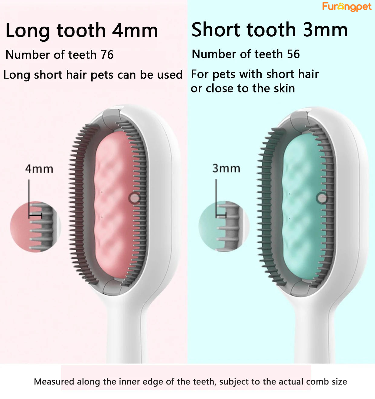 3-in-1 Pet Brush with Water Tank for Cats & Dogs