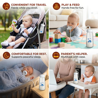Self-Feeding Hands-Free Baby Bottle
