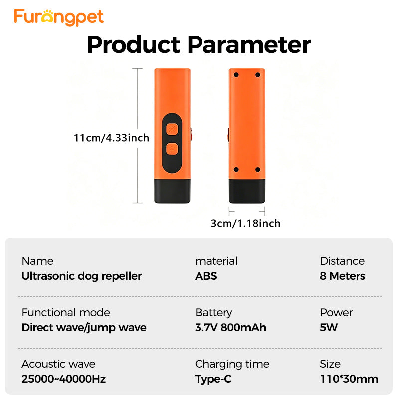 Ultrasonic Dog Bark Deterrent & Training Device