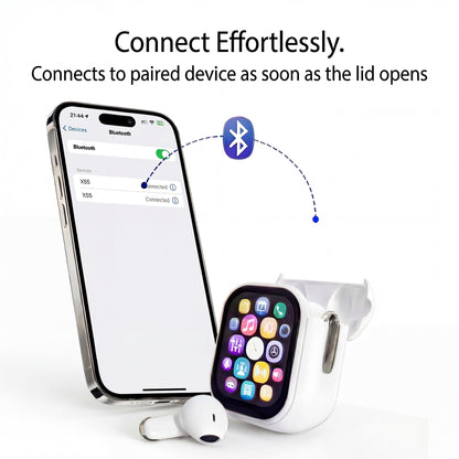 Bluetooth Hi-Fi ANC Headphones LED Touch Screen AI Translator